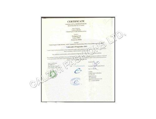GOTS Certified (Genuine) Organic Cotton