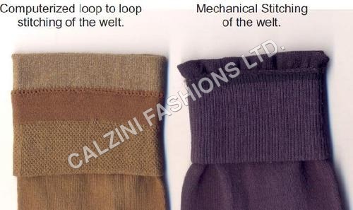 Computerised Stitched Welt Socks
