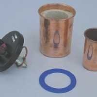 Calorimeter, Joules - Copper, 63x63mm Inner Dimension, 80x90mm Outer Dimension | Nickel Plated, Suitable For 3-6v Heating Coil, Includes Stirrer