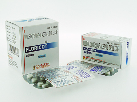 Floricot 100Mcg Fludrocortisone Acetate - Age Group: Adult