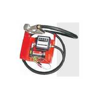 Fuel Transfer Pump - Steel/plastic, 12x8x6 In, Red | Durable Pump, High Flow 12 Gpm, Long Life, Reliable Transfer, 12v Dc Power Source
