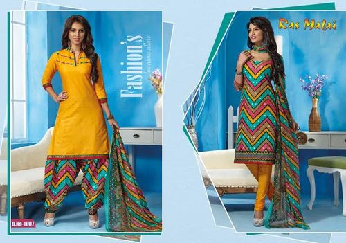 Patiala Cotton Dress Materials