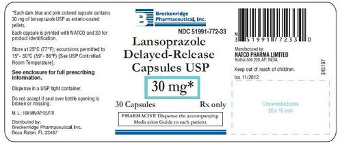 LANSOPRAZOLE CAPSULES 30 MG