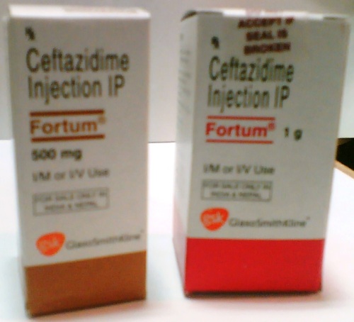 Fortum Ceftazidime 250mg/500mg/100mg Injection