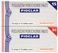 Pioglar Pioglitazone 15mg/30mg Tablets