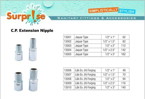 Brass Cp Extension Nipple At Price 24 Inr Piece In Jamnagar Id C