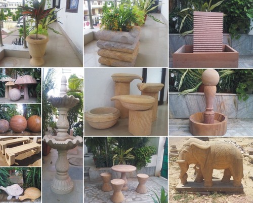 Stone garden decorative article
