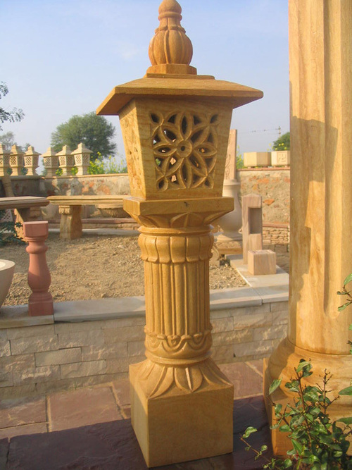 Stone Lamppost