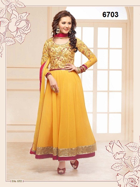 Georgette Anarkali Suit