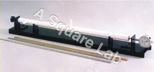 Linear Expansion Apparatus - Metal Pipe With Steam Inlet & Outlet, Metal Base, Brackets | Accurate Measurements, Robust Design, Longer Service Life