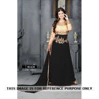 Embroidered Georgette And Net Anarkali Suits