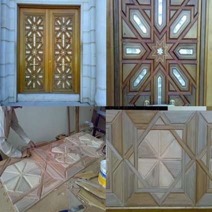 Wooden Engraving Door