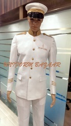 White With Gold Piping Driver Uniform