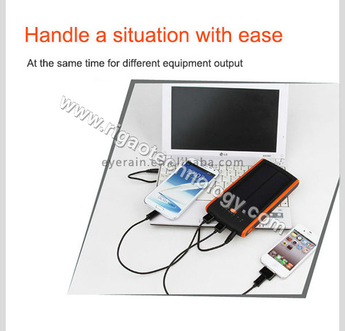 20000mAh, 10000mAh solar mobile charge power bank