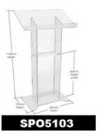 Good Look Acrylic Lecture Stand