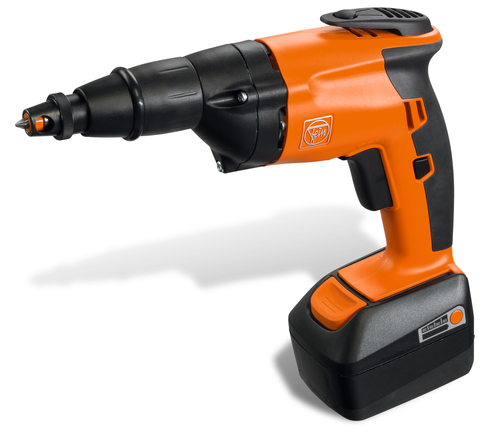 Battery-powered dry wall screw gun