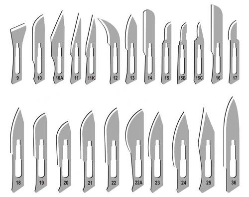 Surgical Instruments - Surgical Steel, Vary by Blade Size | Durability, Fine Finish, High Strength, Precision Cut, Reusable, Sharp Edge, Sterile, Ethylene Oxide