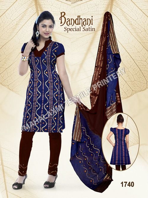 Beautiful bandhani Chiffon-silk Long Dress. | Bandhini dress, Silk dress  long, Bandhani dress
