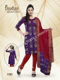 Bandhani Dress Special Satin 