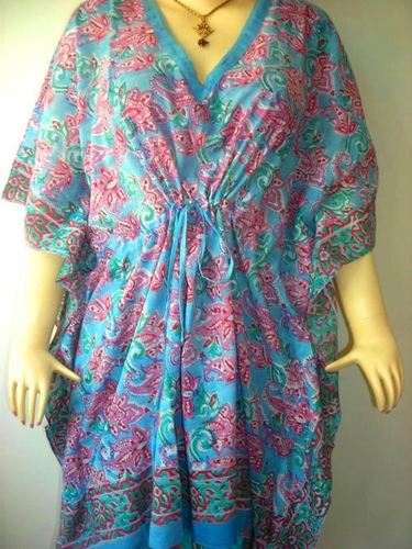PAISLEY FLOWER PINK PATTERN KAFTAN