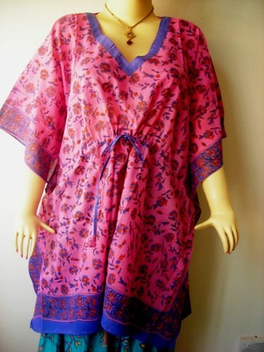 PINK PURPLE FLOWER PATTERN COTTON FABRIC
