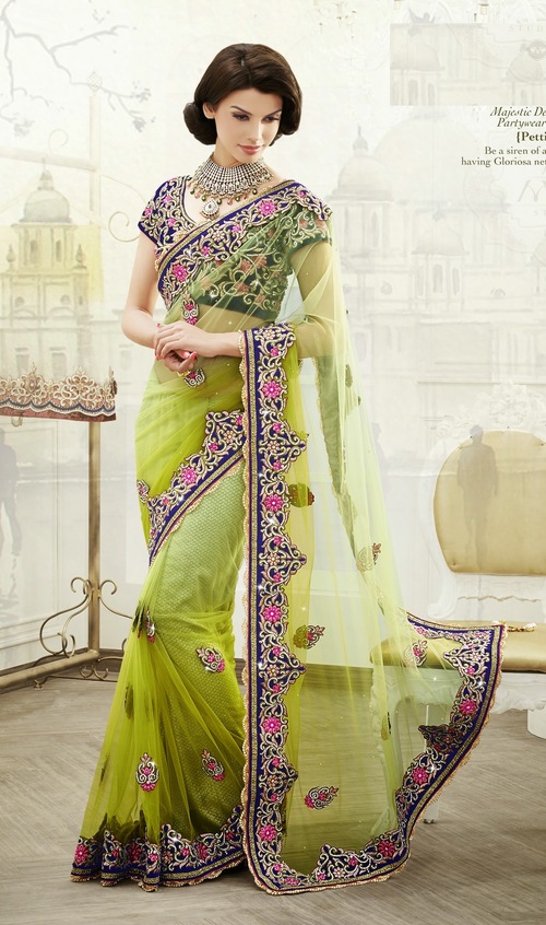 Majestic Designer Partywear Saree