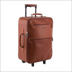 Trolley Bags - Leather 55x35x20cm, 40L Capacity | Zipper Closure, 4 Spinner Wheels, Extendable Handle, Lightweight