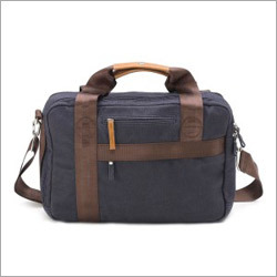 Office Bags - Canvas & Leather, 15x10x5 inches | Water Resistant, Multiple Compartments, Comfortable Carry, Professional Look