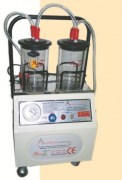 Suction Apparatus - Glass Bottles (30x40x50 cm) , White Color, 2 Electric Units for Aspirating Fluids and Vomit, Easy Use, High Performance, Durable, Long Life