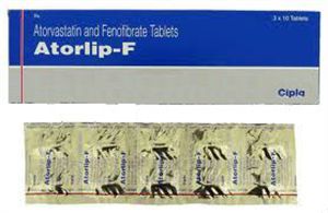 Atorlip F Atorvastatin Fenofibrate Tablet