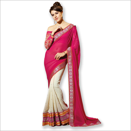 Border Designer Partywear Sarees