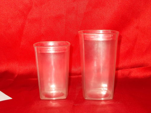 Unbreakable Polycarbonate Square200-300 ml Glasses