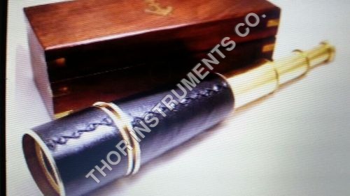 Antique Finish Telescpoe with Wooden Box 