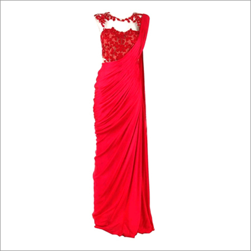 Women Wear - Chiffon Fabric, Various Sizes, Red | Elegant Design, Comfortable Fit, Durable