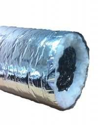 Insulated Flexible Duct - Aluminum & Fiberglass | Customizable Lengths, 1/2 In - 1 In Insulation Thickness, Durable Finish, Easy Installation, Low Maintenance