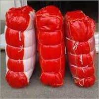 Pp Leno Bags - Polypropylene Woven Design , Red Color With High Tearing Strength For Vegetables