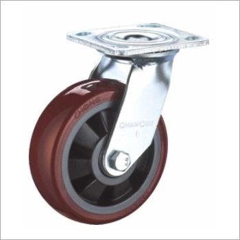 Purplish Red Polyurethane Caster Wheel