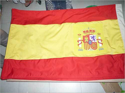 National Flag - Polyester 3x5 Feet Embroidered Design | Durable Material Vibrant Colors Double Stitched Seams UV Resistant
