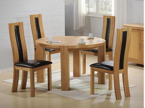 Wooden Dining Table With Four Chairs