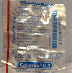 Caberlin 0.5 Cabergoline Tablets By DHEER HEALTHCARE PRIVATE LIMITED