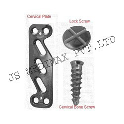 Cervical Plate - Stainless Steel, Varying Sizes | Strong Fixation, Biocompatible, Locking Screw