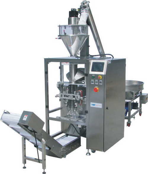 Collar-Type-Auger-Filler-Packaging-Machine - Stainless Steel 1050x990x1360 mm, 3 Kw Power | Sturdy Design, Easy Operation, Versatile, Precise Filling