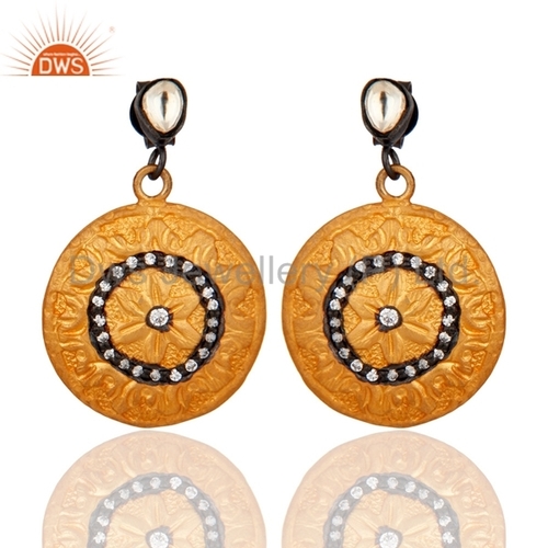 Designer Gold Plated Cz Earring Jewelry Gender: Women