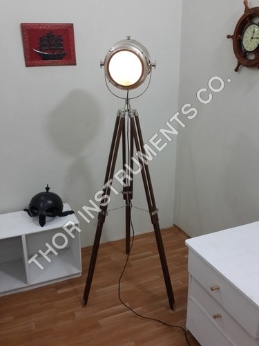 vintage Marine Floor Lamp, Nautical Spot Studio