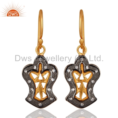Gold Plated Cubic Zirconia Earrings