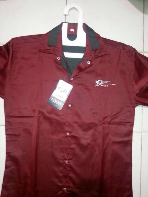 Shirt - Cotton, Medium, Maroon | Button Closure, Collared, Soft Fabric, Comfortable Fit, Easy to Wash