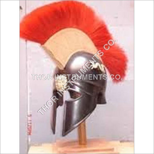 Helmet With-Red Plume Armor Helmet Replica 