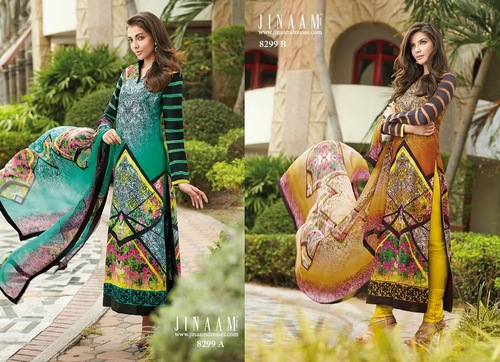 Designer Anarkali Suits - Lawn Fabric, Floor Length, Teal | Digital Print, Elegant Design, Comfortable Fit