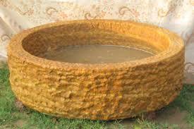 Articals - Sandstone, 100cm Diameter x 50cm Height, 100L Water Capacity | Durable Material, Unique Design, Weather Resistant, Easy Installation, Textured Finish