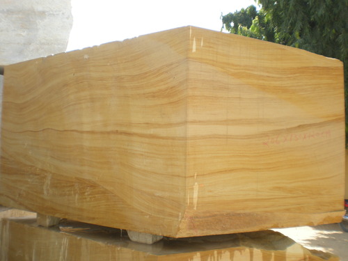 Teak Wood Stone Block